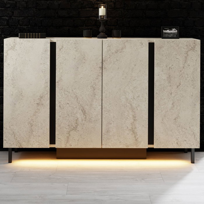 Hanah Home Consola Paris - Travertino Hanah Home Consola Paris - Travertino